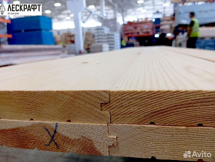 Доска пола 27*141*3000 сорт C ангарская сосна