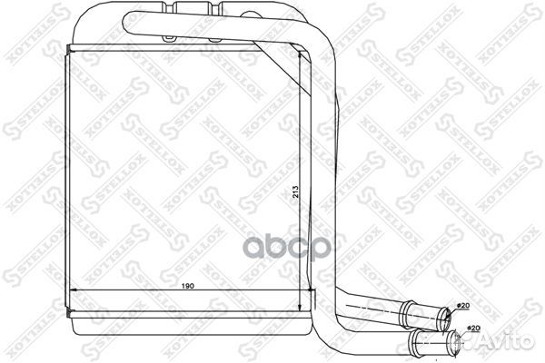 10-35231-SX радиатор печки VW T5 03 1035231SX
