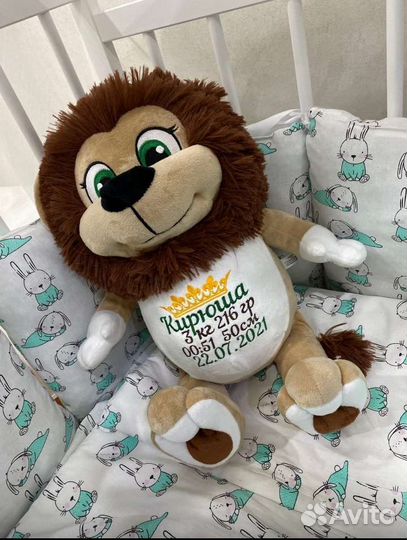 Игрушка с метрикой. Надпись любая