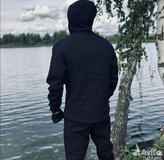 Водонепроницаемый костюм горка софт шел черный