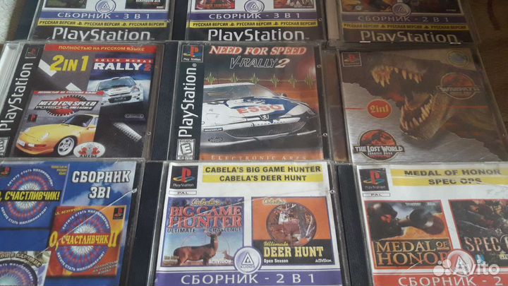 Sony PS1 многоигровые игры 12штук