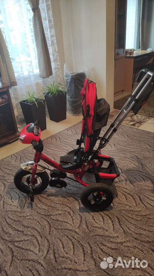 Детский велосипед с родительской ручкой