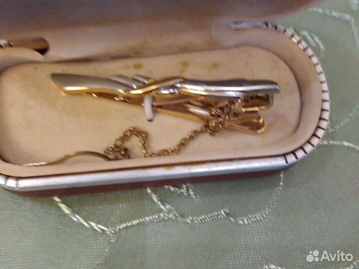 Запонки и зажим для галстука винтажные