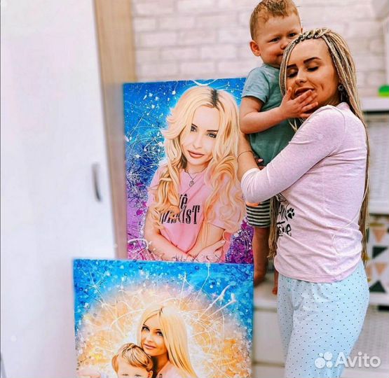 Портрет на холсте по фото