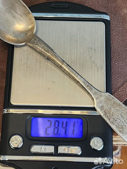 Серебряная чайная ложка 84 проба