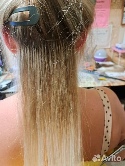 Наращивание волос на дому, загущение волос