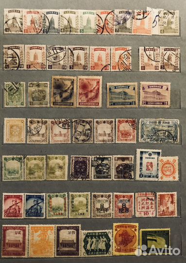 Марки Китай Манчжурия 1932-1945