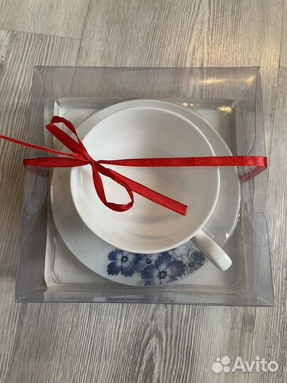 Чашка с блюдцем Василек