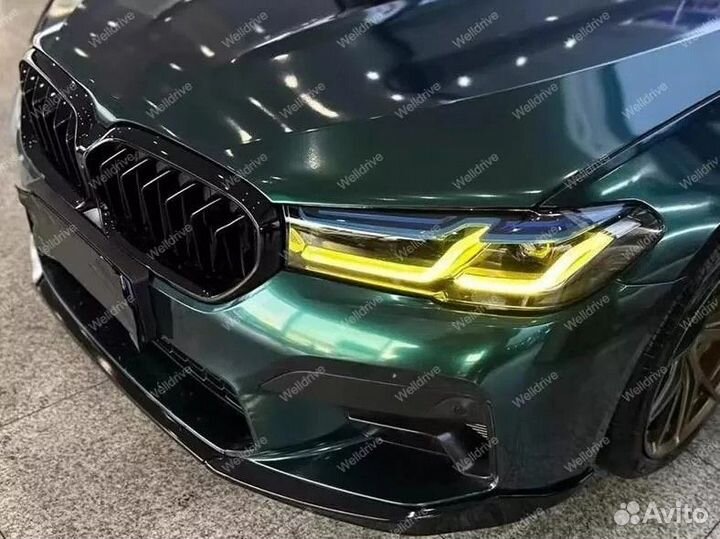 Ангельские глазки BMW 5 G30 G31 M5 F90 рест желтые