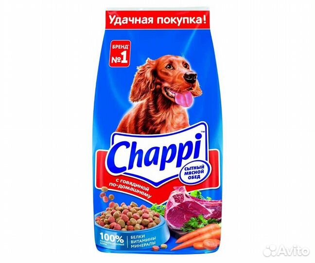Сухой корм для собак Chappi 15 кг
