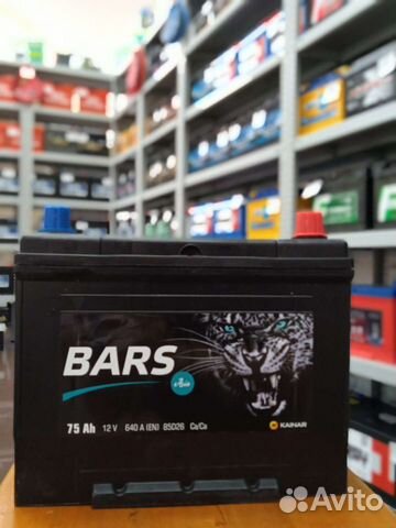 Акб авто Bars Asia 75a/h с доставкой и установкой