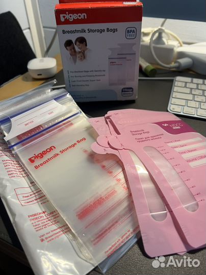 Пакеты для грудного молока pigeon
