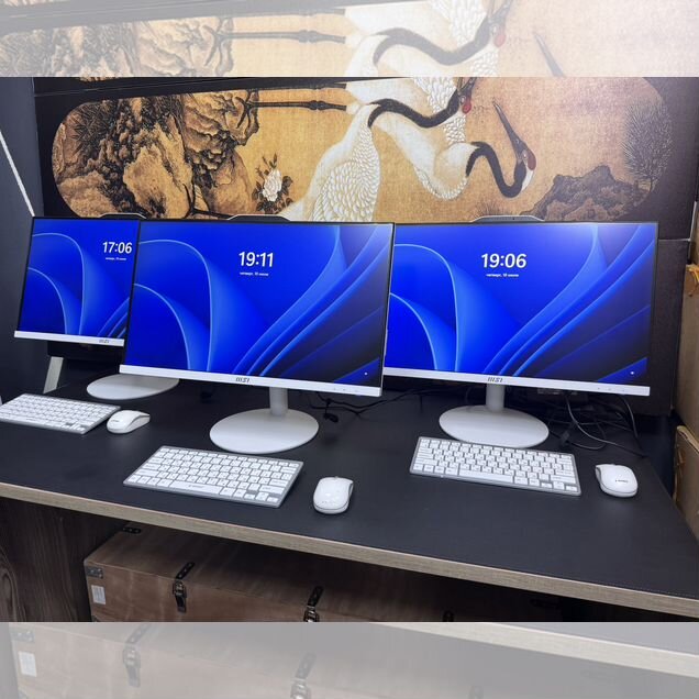 Моноблок MSI Белый 24” i5 12 потоков DDR4 16GB SSD