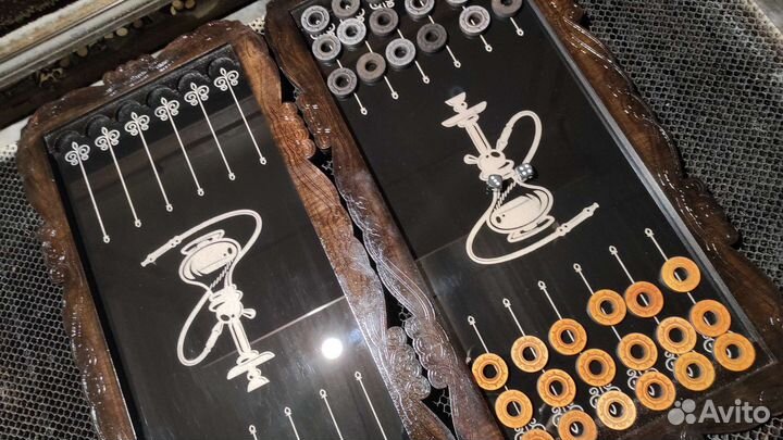 Нарды со стеклянным полем