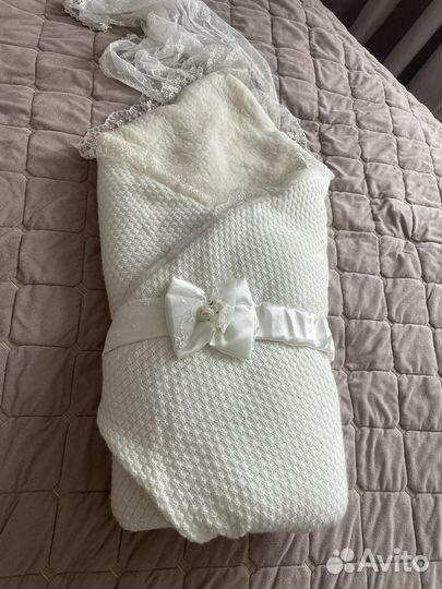 Конверт-одеяло на выписку овечья шерсть