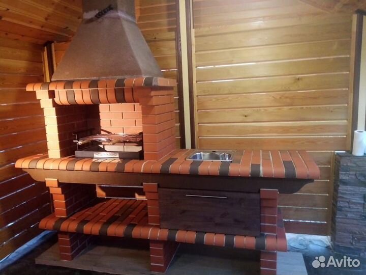 Печь барбекю / Мангал из кирпича