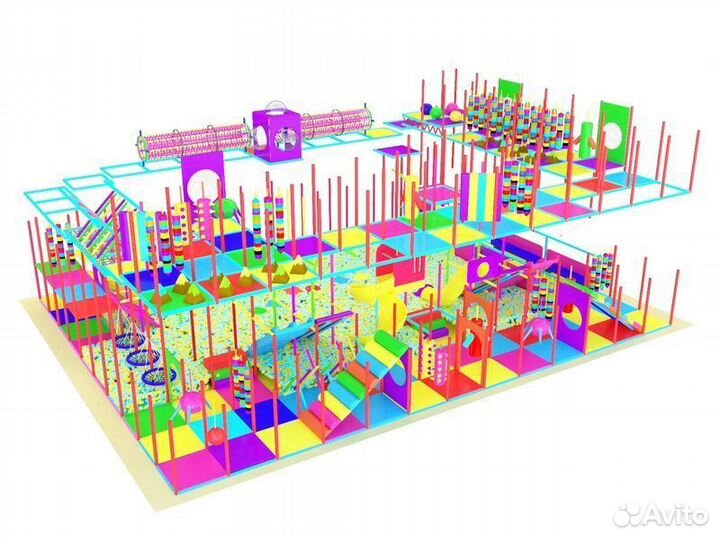 Игровой сухой аквапарк