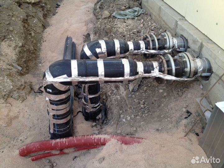 Монтаж водопровода, стыковая Сварка пнд труб