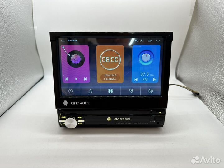 Магнитола 1 DIN с выдвижным экраном Android 2-32