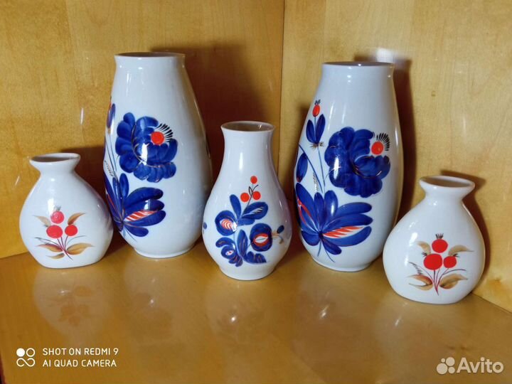 Винтажные вазы из 60/70-х Полонное