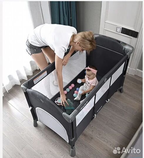 Детская кроватка манеж