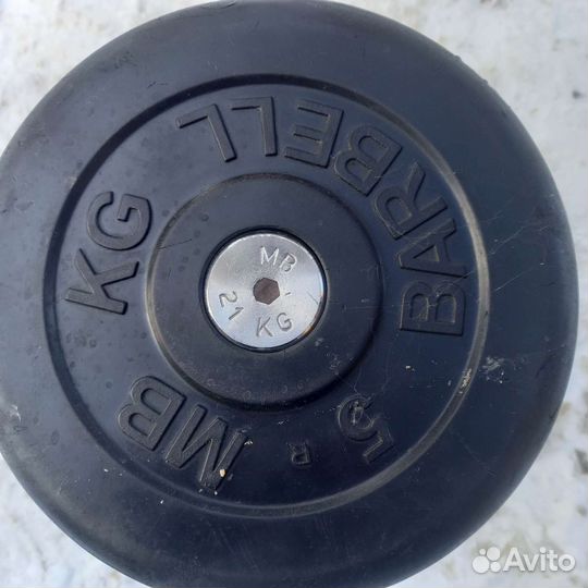 Гантели бу по 13.5 2шт, 27кг 2шт