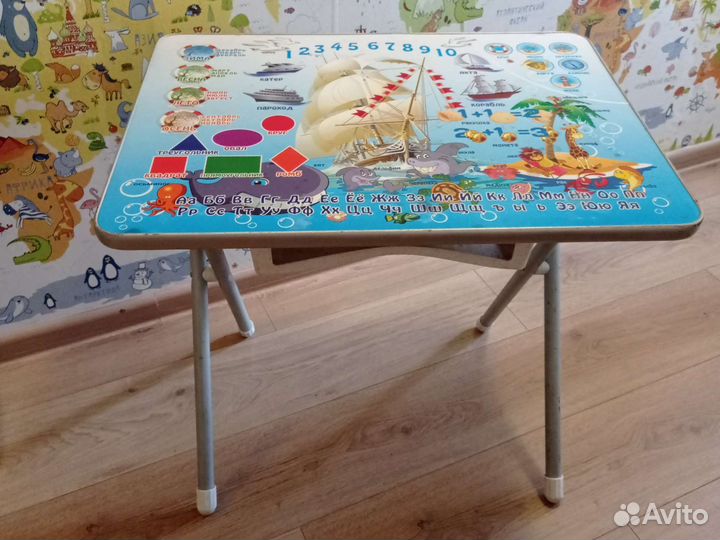 Детский столик раскладной развивающий