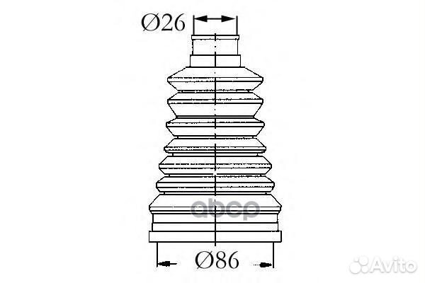 Пыльник шруса renault 19/laguna 4003440 Sasic