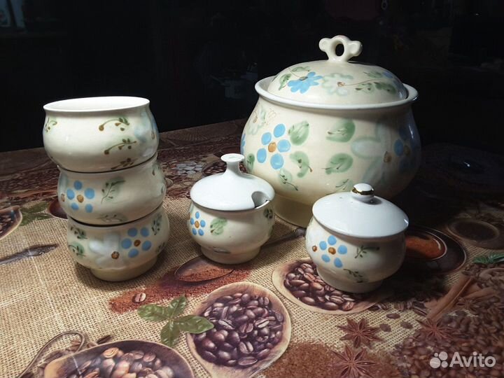 Набор супный, советской керамики