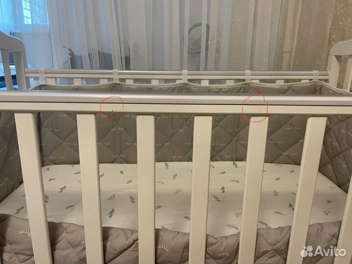 Детская кроватка Антел Алита-3/5 белая