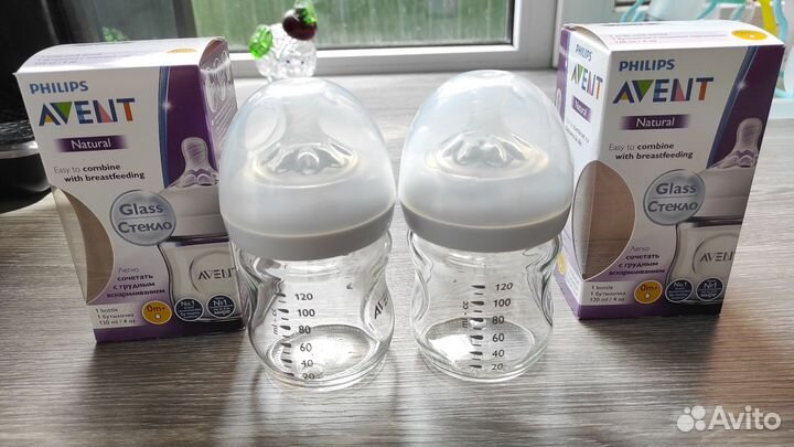 Бутылочки avent natural стекло 120 мл