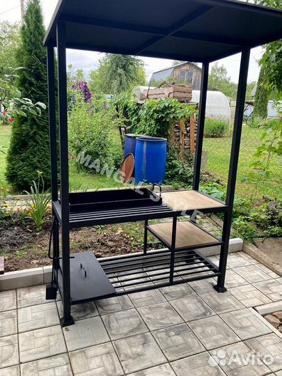 Беседка с мангалом