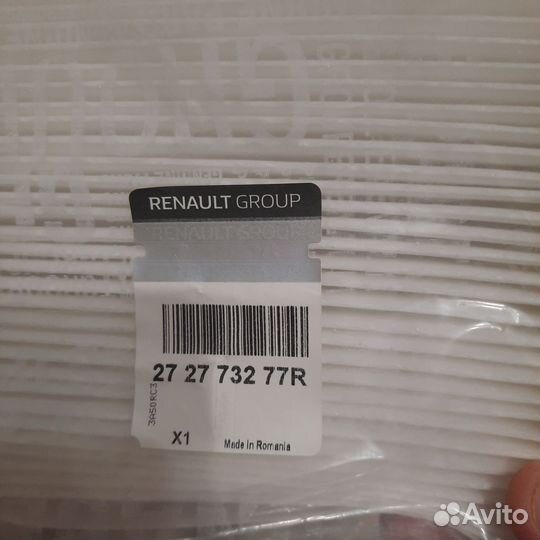 Renaultфильтр салонный оригинал Renault 272773277R
