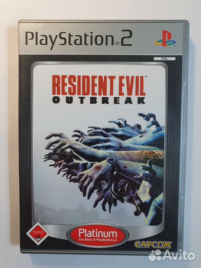 PS2 Resident Evil Outbreak. Лицензия