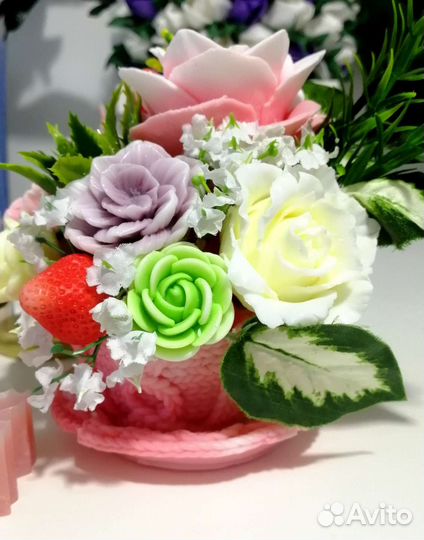 Букет-композиция из натурального мыла