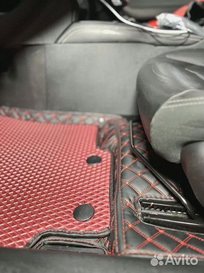 3Д (3D) коврики из экокожи JAC Джак