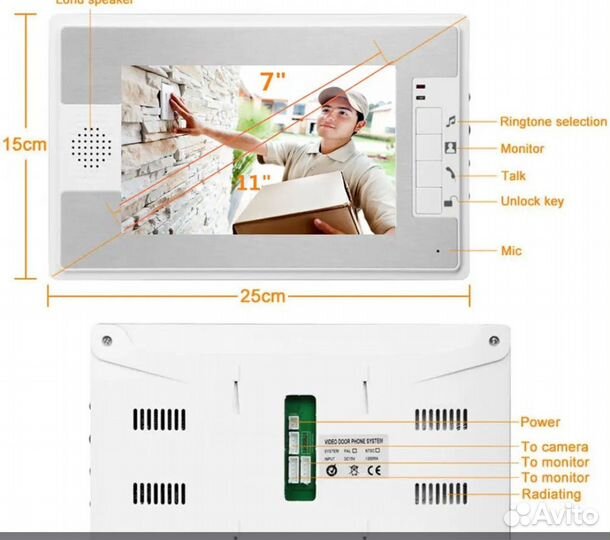 Видео домофон 7