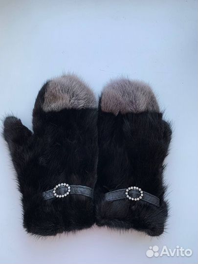 Варежки норковые