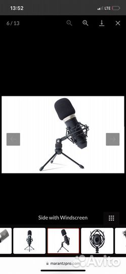 Конденсаторный микрофон marantz mpm-1000