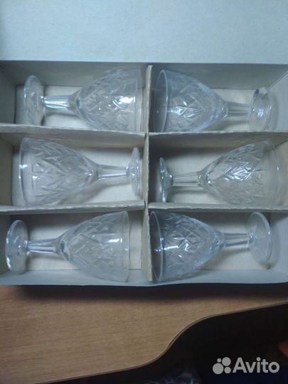 Рюмки, фужеры хрусталь