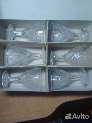 Рюмки, фужеры хрусталь