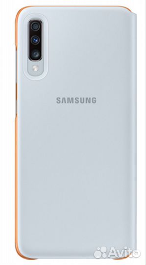 Чехол samsung Wallet Cover для Galaxy A70 White