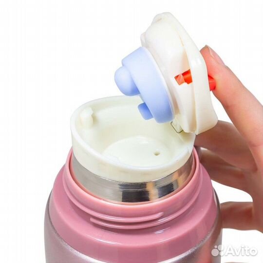 Термос для напитков 750мл(нерж.сталь,пробка с терм