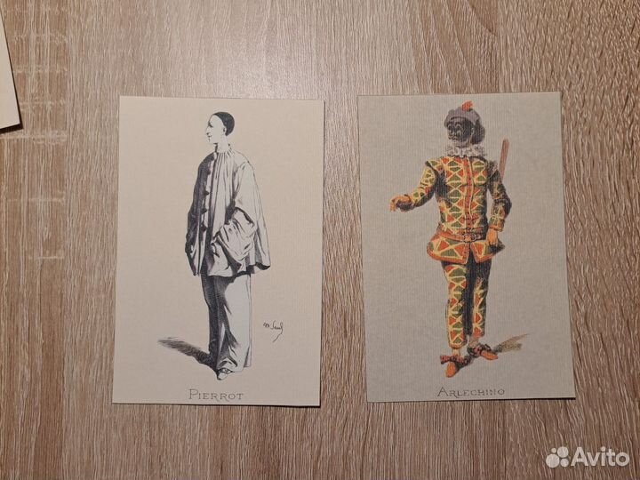 Рисунки с персонажами комедии делль арте