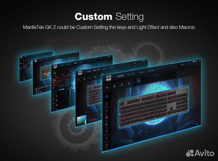 Mantistek GK2 Обмен RGB Кириллица Механика