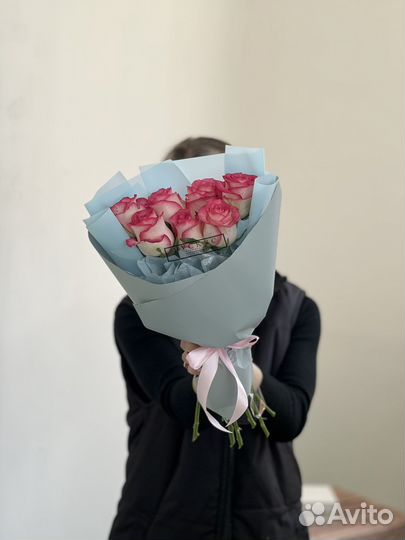 Букет из 15 роз бесплатная доставка. Цветы. Розы