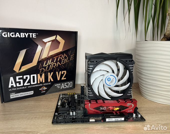 Ryzen 9 3900 + a520m + 32 gb + cooler