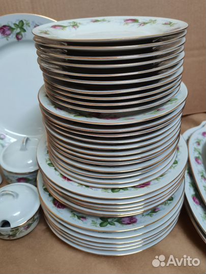 Сервиз столовый фарфор ГДР Ильменау