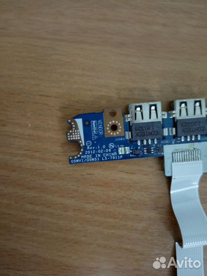 USB плата от ноутбука Packard bell TE11HC