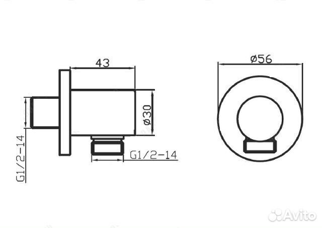 Подключение душевого шланга с держателем для душа ganzer GZ012D (бронза)